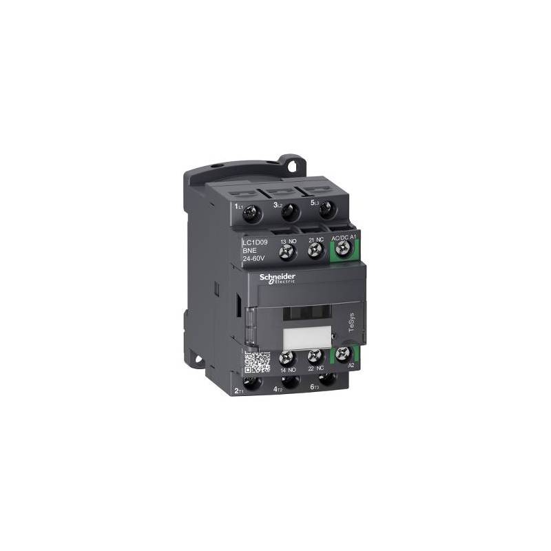 CONTACTOR 3P 9A 1NA+1NC 24-60VCA/VCC - LC1D09BNE