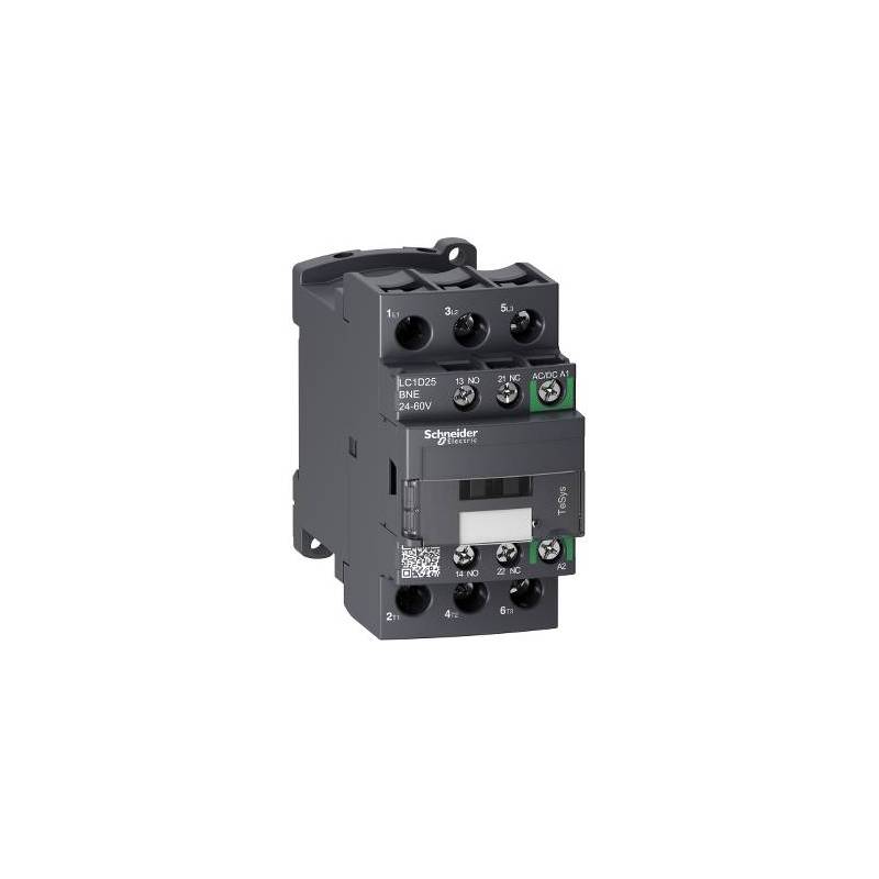 CONTACTOR 3P 25A 1NA+1NC 24-60VCA/VCC - LC1D25BNE