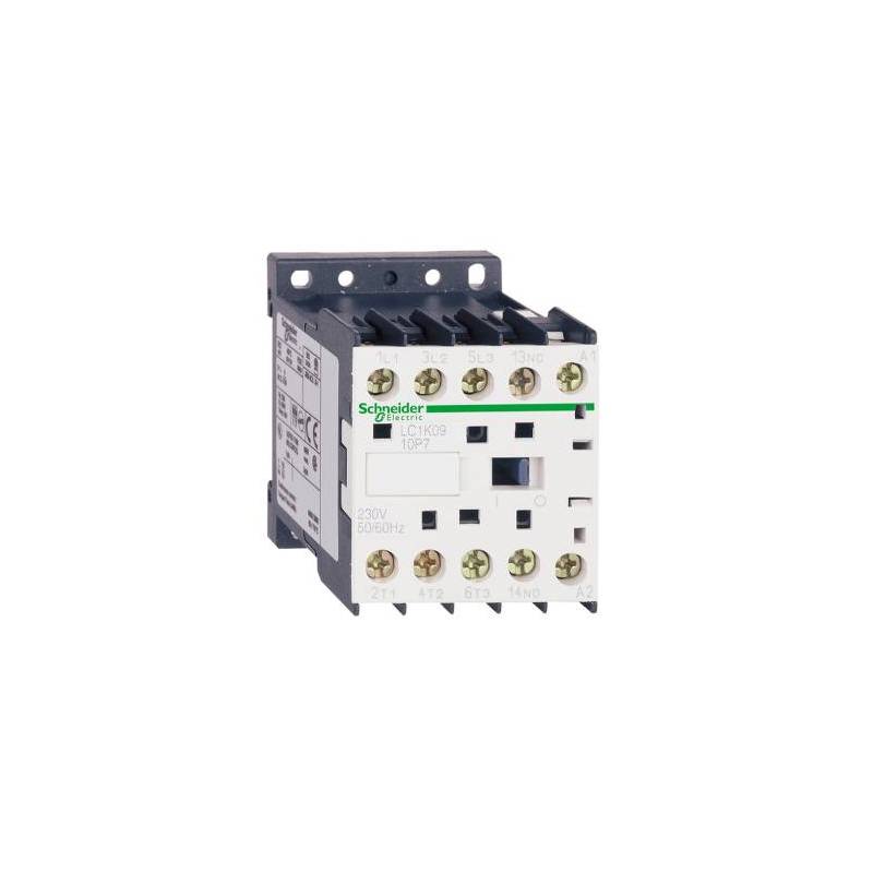 Contactor Tripolar de 12A Con Bobina 220VCA + Contacto auxiliar 1NA - LC1K1210M7