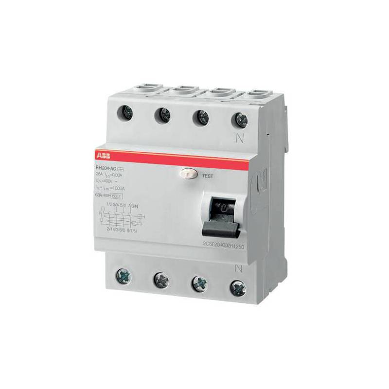 Interruptor diferencial 4P 25A 300mA - FH204 - 2CSF204006R3250