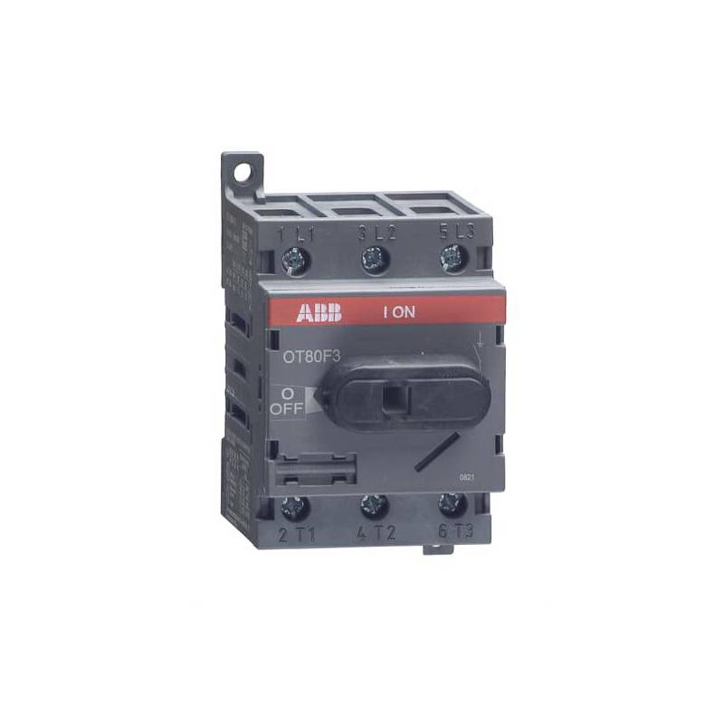 Seccionador bajo carga rotativo OT In 80A - 3 polos - 1SCA105798R1001