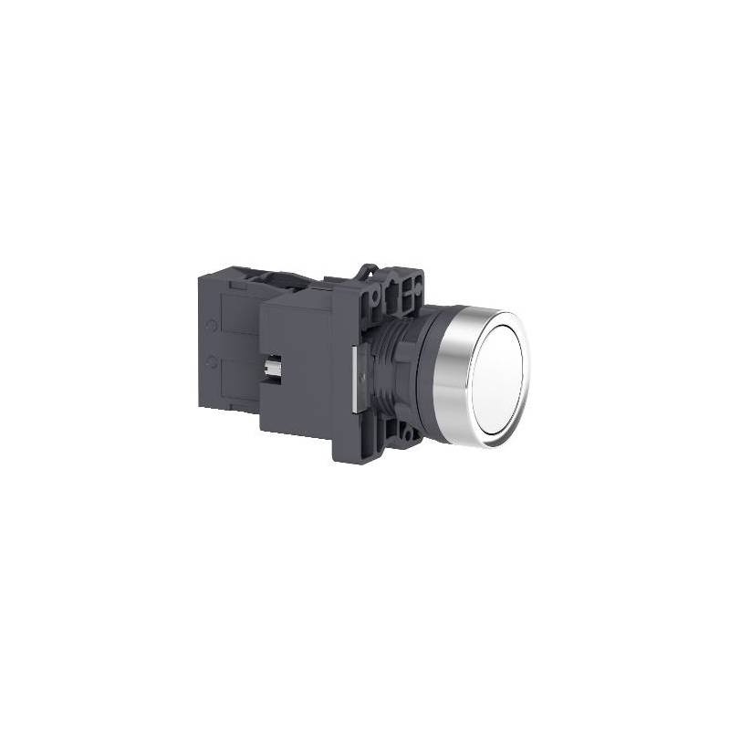 Pulsador luminoso Led 1NA-  blanco - 24VCA/CC - Línea XA2 - XA2EW31B1