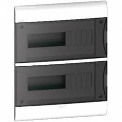 Caja Empotrable Plástica Easy9 para 24 polos Puerta Fumé - EZ9E3424