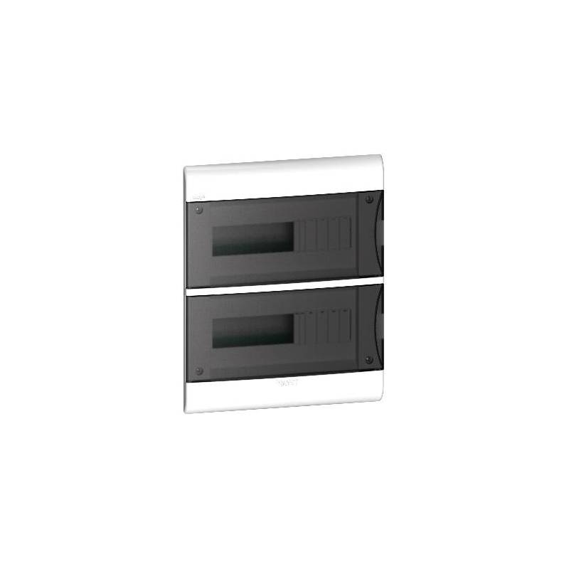 Caja Empotrable Plástica Easy9 para 24 polos Puerta Fumé - EZ9E3424