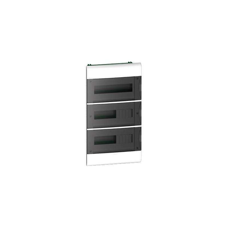 Caja Empotrable Plástica Easy9 para 36 polos Puerta Fumé - EZ9E3436